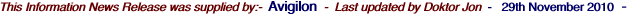 This Information News Release was supplied by:-