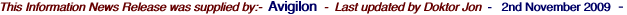 This Information News Release was supplied by:-