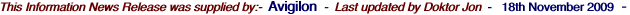 This Information News Release was supplied by:-