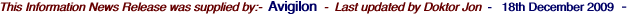 This Information News Release was supplied by:-