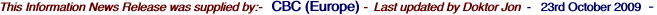 This Information News Release was supplied by:-