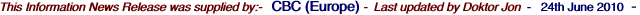 This Information News Release was supplied by:-