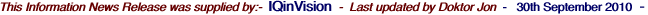 This Information News Release was supplied by:-