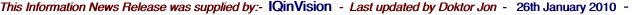 This Information News Release was supplied by:-