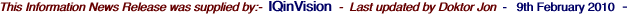 This Information News Release was supplied by:-