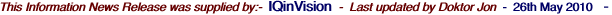 This Information News Release was supplied by:-