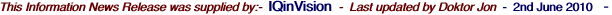 This Information News Release was supplied by:-