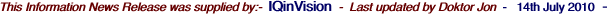 This Information News Release was supplied by:-