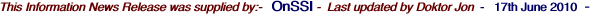 This Information News Release was supplied by:-