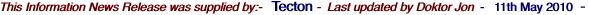 This Information News Release was supplied by:-