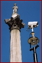 City of London street surveillance CCTV camera, equipped with PA speakers to allow City of London Police, to make verbal announcements in the event of an incident.